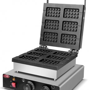 Electric 6-Piece Square Type Waffle Maker