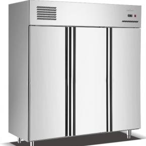 S/Steel 3-Door Kitchen Cabinet Refrigerator