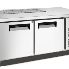 S/Steel 2-Door GN Undercounter Worktable Chiller