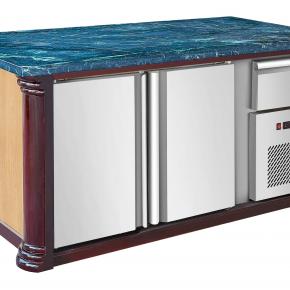 Marble 2-Door Salad Worktable Chiller