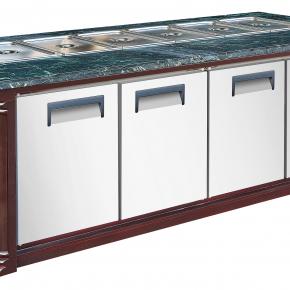 Marble 4-Door With GN Salad Worktable Chiller