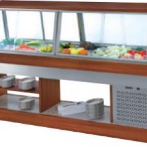 Double Slide Door Salad Chiller