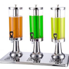 S/Steel Juice Dispenser Trible 9L