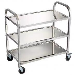 S/Steel Three-Layer Service Trolley