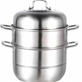 S/Steel 3-Layers Steamer 32cm