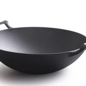 Both Ears Non-Stick Iron Wok