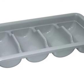 Plastic 4-Grid Cutlery Basket 